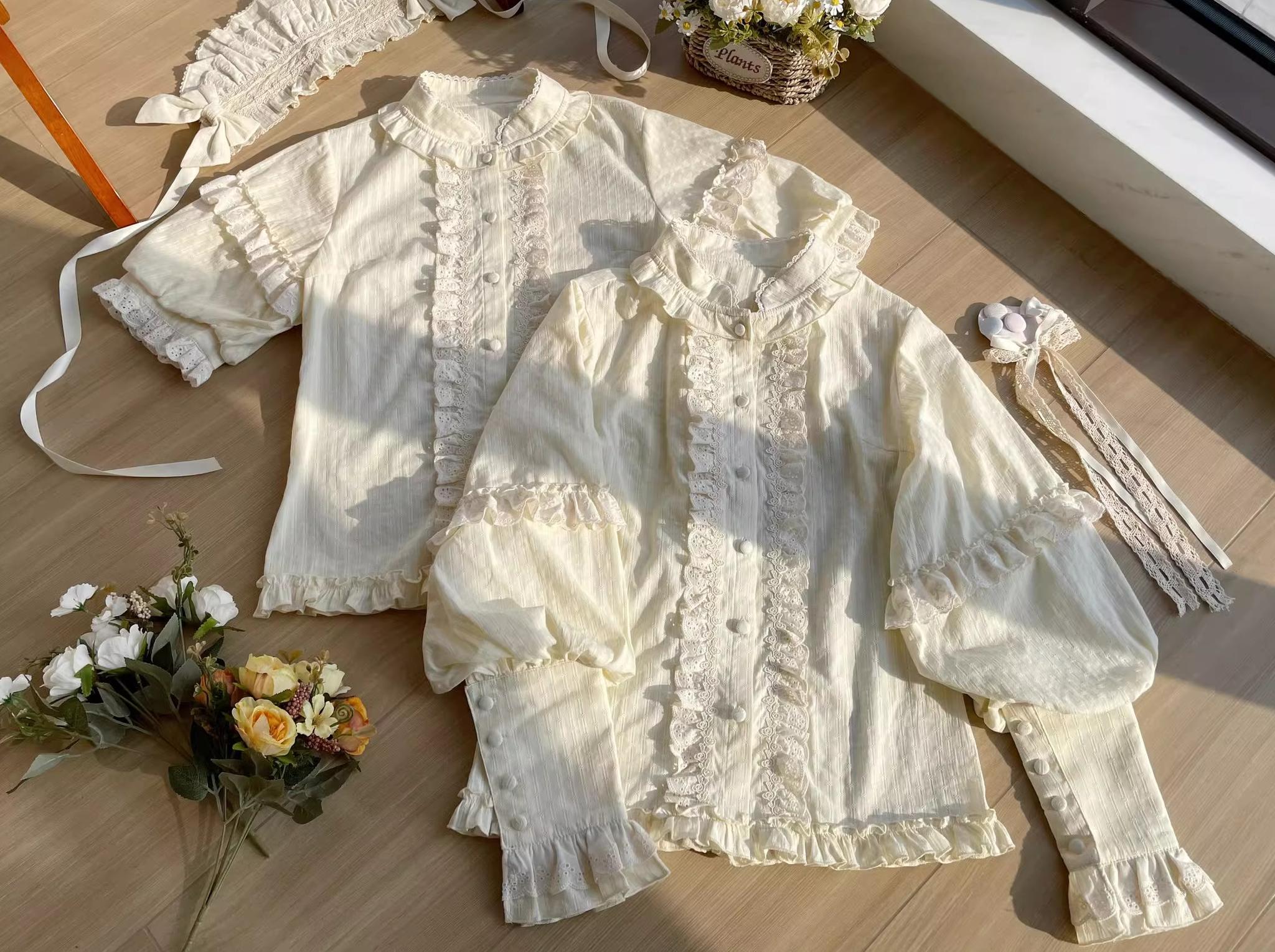 Uncle's Workshop - Dreamy Macaron - Sweet Lolita JSK Dress Solid Color Shirt