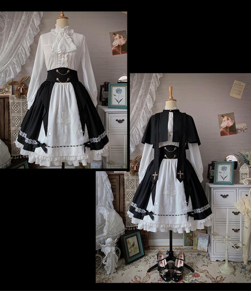 CastleToo - Holy Academy - Gothic Lolita Prince Skirt Set 4790:725589