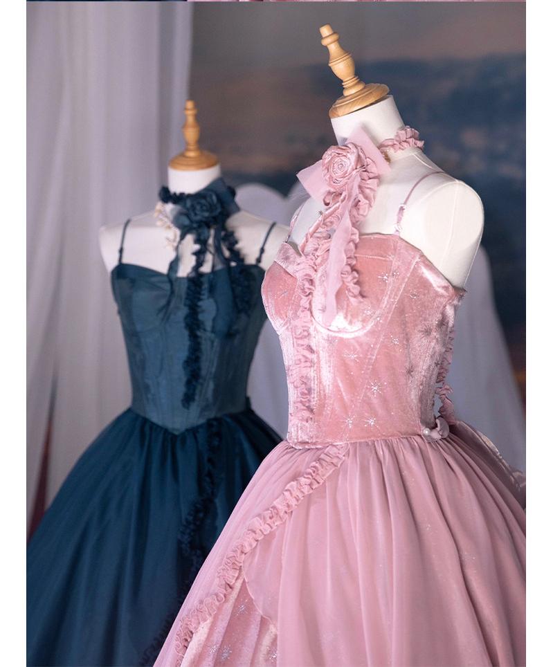 Atlantis - Gorgerous Classic Lolita Star Velvet JSK & Corset Skirt Set 45514:852513