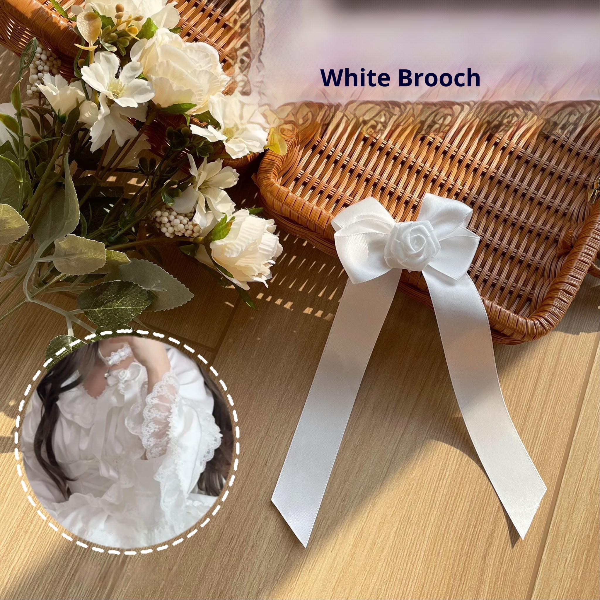 Uncle's Workshop - Stacked - Lolita Accessory Set Hairband Bow Trailing Brooch Choker 41626:707412