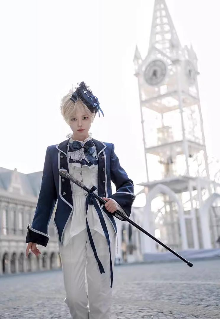 CastleToo - Coffin of Pilgrimage - Ouji Lolita Shirt Pants Suit Medieval European Prince Suit 35586:496858