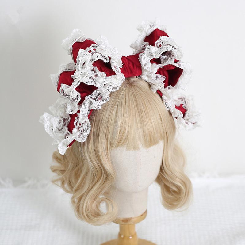 Xiaogui - Sweet Lolita KC with Large Lace Bow in Multiple Colors