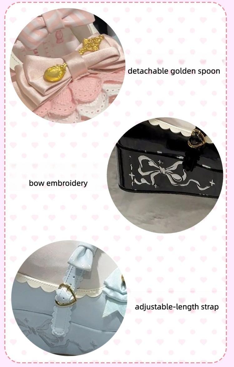 Mousse Rolls - Platform Sweet Lolita Shoes, Detachable Golden Spoon 44602:817254