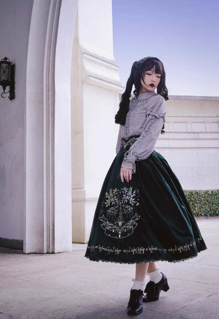 Twin Trees' Celestial Glow - Classic Lolita Bust-Supporting JSK, Plus Size 44508:810866