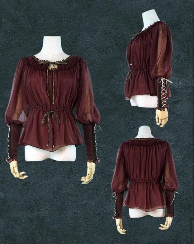 FunCcino - Ragnarok - Nordic Lamb Leg Sleeves Lolita Blouse