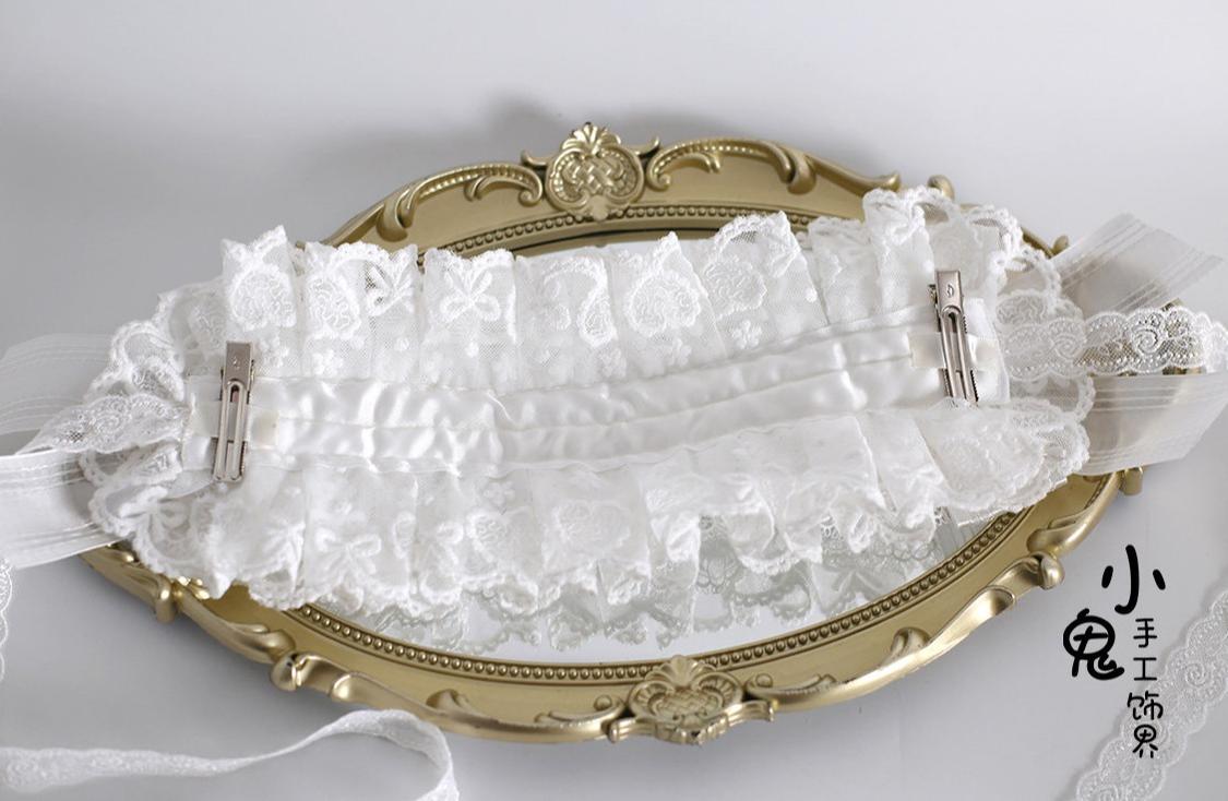 Sweet Lolita Headdress, Lace & Bow