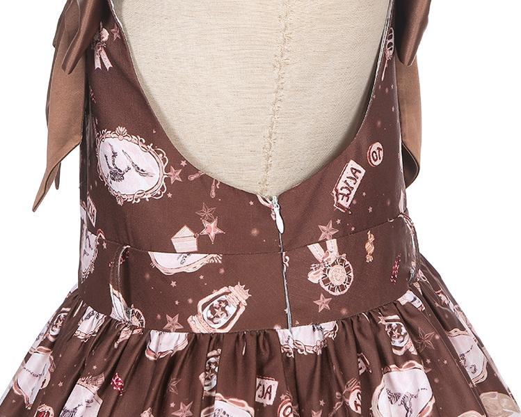 To Alice - Dear Dolls - Sweet Lolita Salopette Bear Print Dress