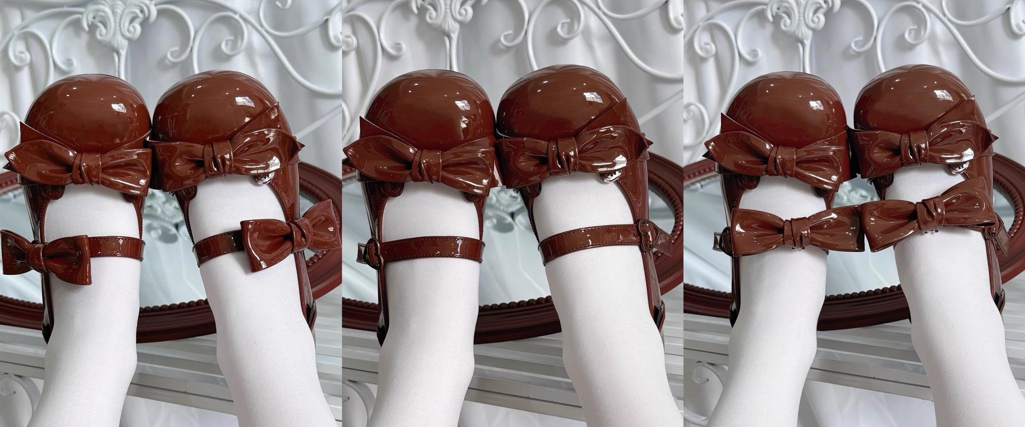 Beauty Bunny~Kawaii Lolita Shoes Low Heels Round Toe PU Shoes 36074:509150