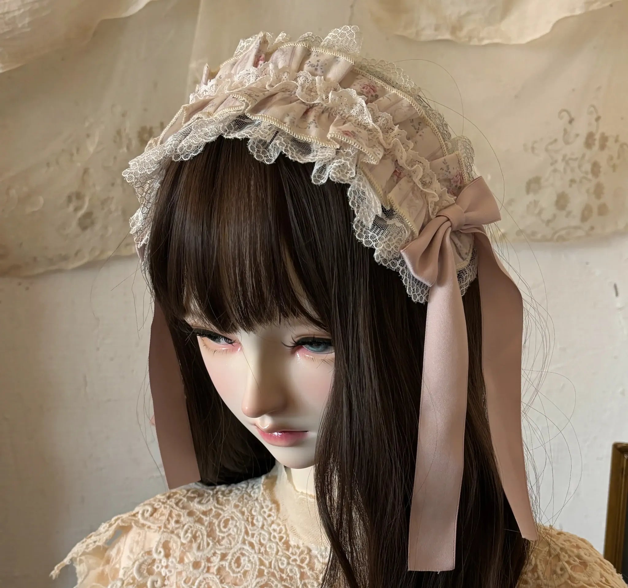 Spring Tale - Old School Lolita Floral Printed Dress, Front Opening 45767:861676