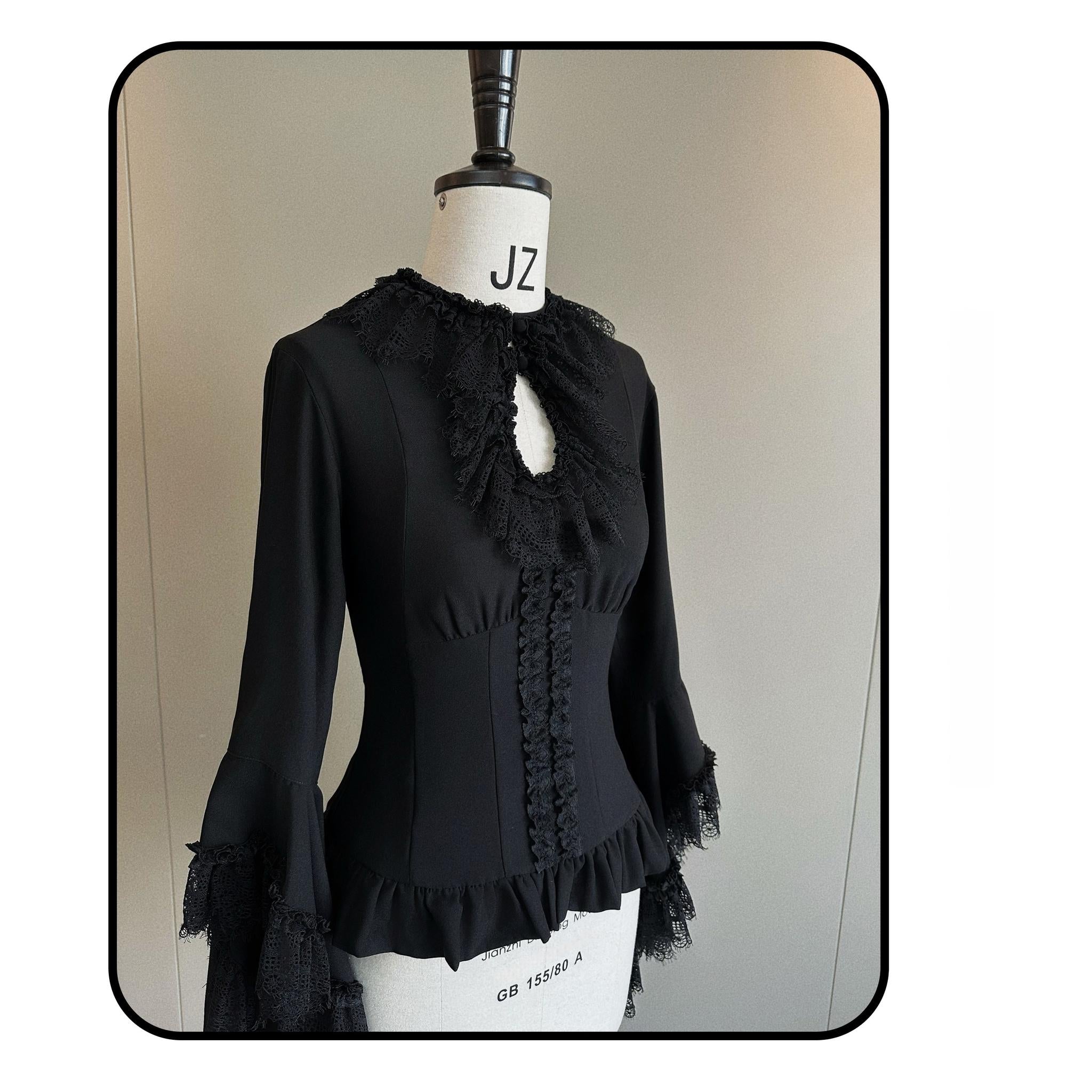 Susin Lolita - Night Traveler - Gothic Lolita Skirt Outfit Long Coat Shirt and Bustier Set 42118:727581