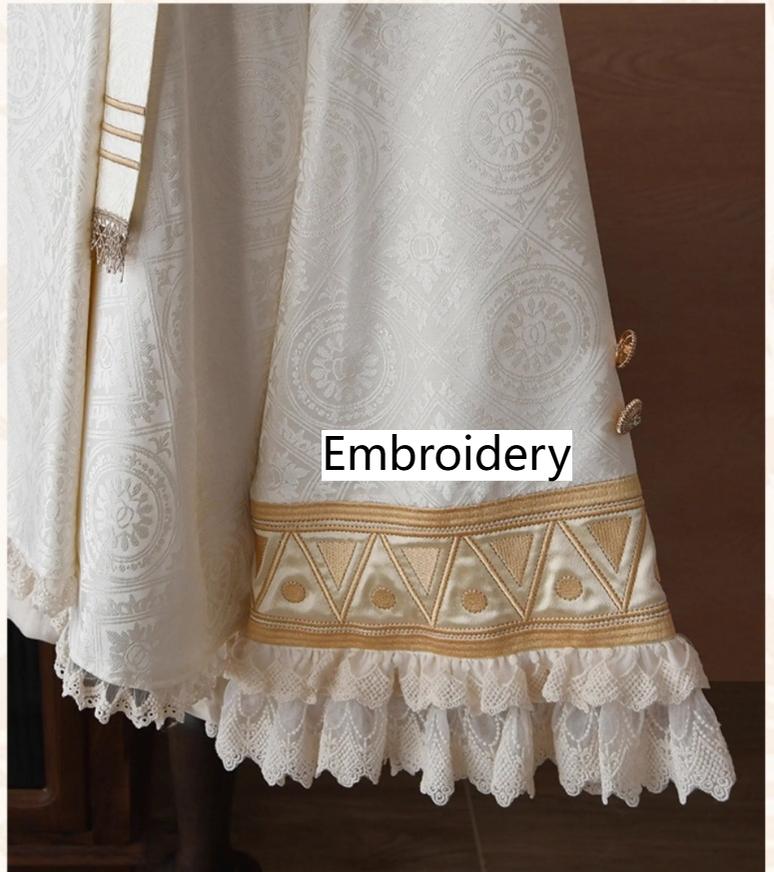 LizBird - Reincarnation of Time - Elegant Lolita OP Set with Waist-Cinching and A-Line Styles 42577:746125