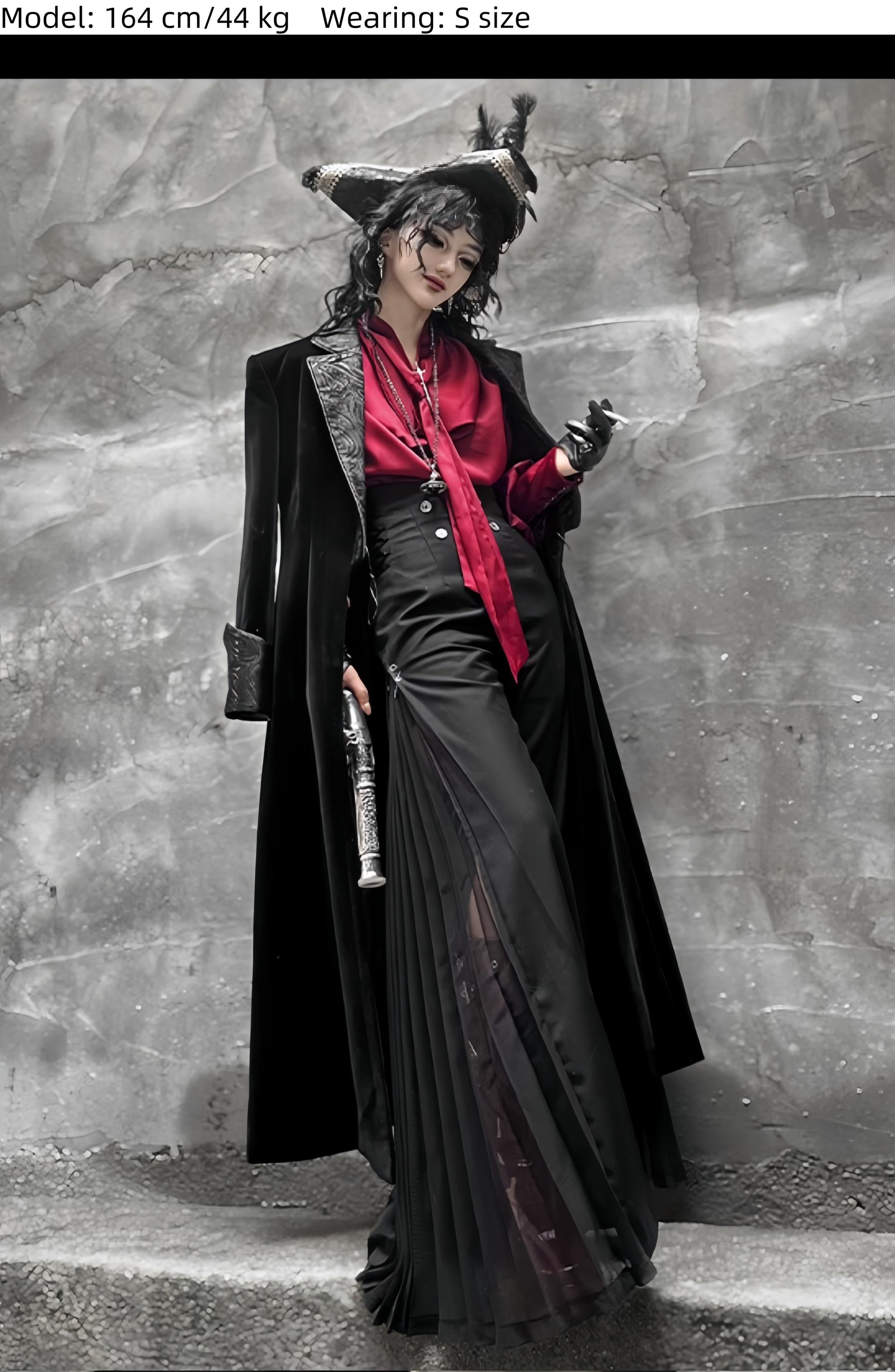 Galaxy Key - Knight's Paradox - Ouji Lolita Prince Pants Suit Gothic Lolita Long Coat