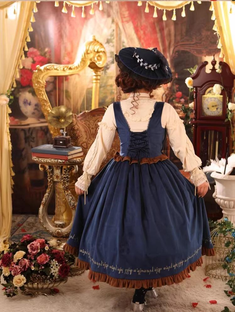 Twin Trees' Celestial Glow - Classic Lolita Bust-Supporting JSK, Plus Size 44508:810862