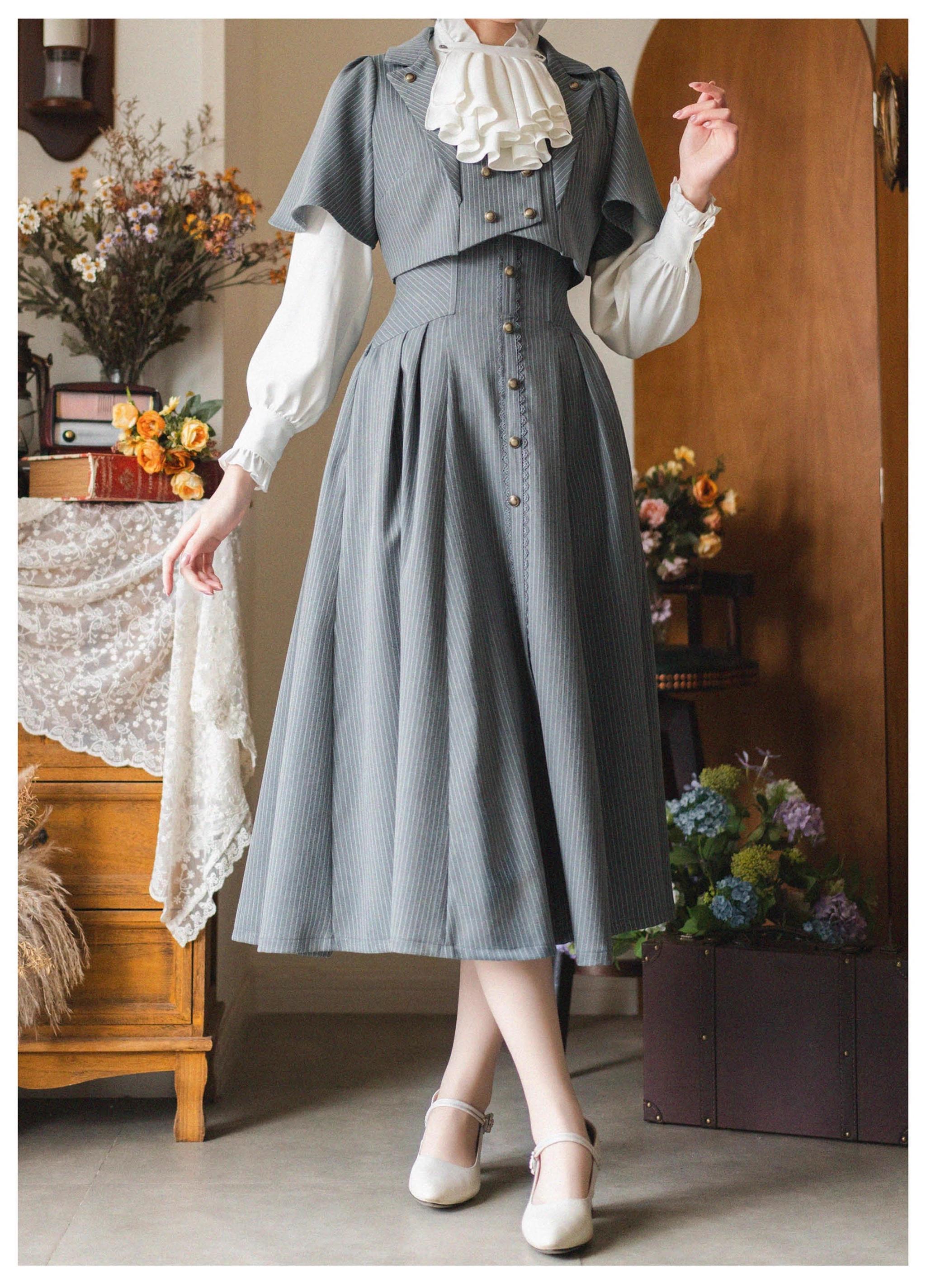 Forest Wardrobe - Forest Stationery - Classic Lolita SK Suit With Shirt And Coat