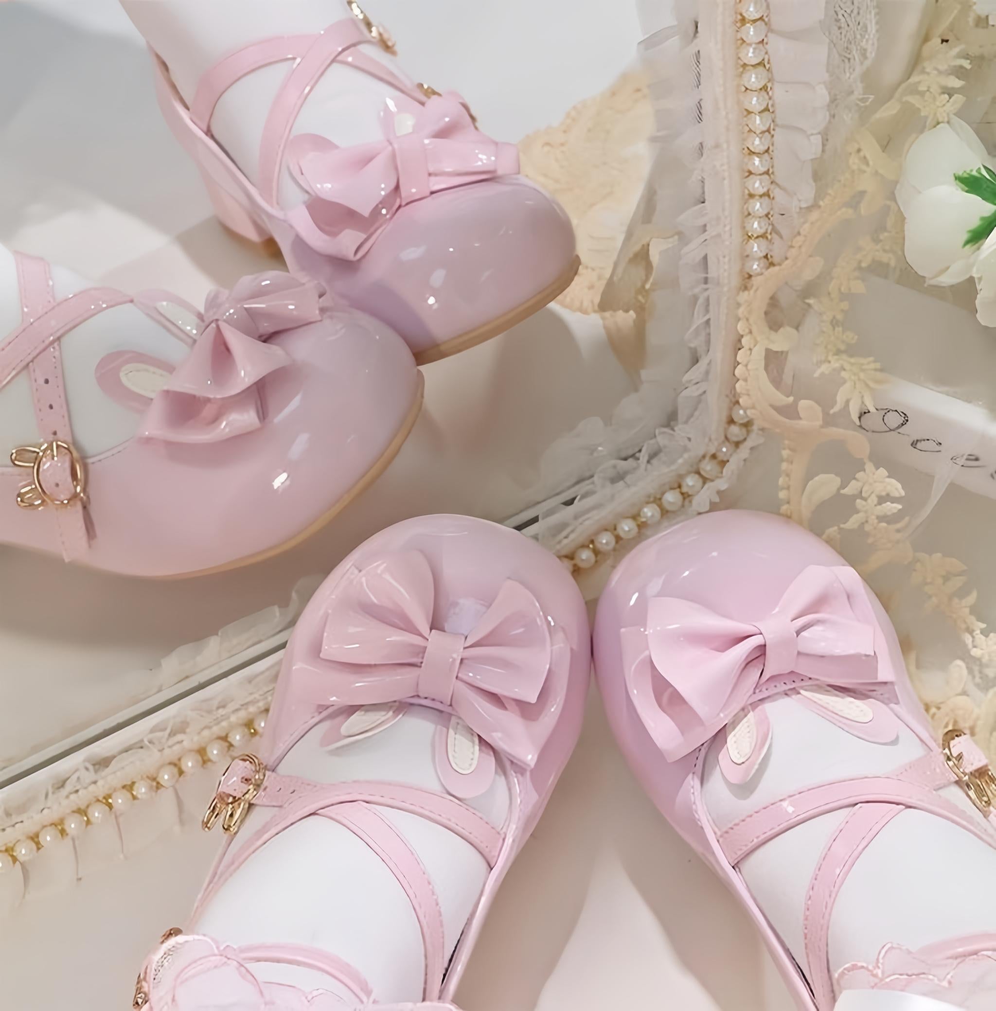 Baby Bunny - Sweet Lolita Chunky Heels Shoes, Bunny Accent