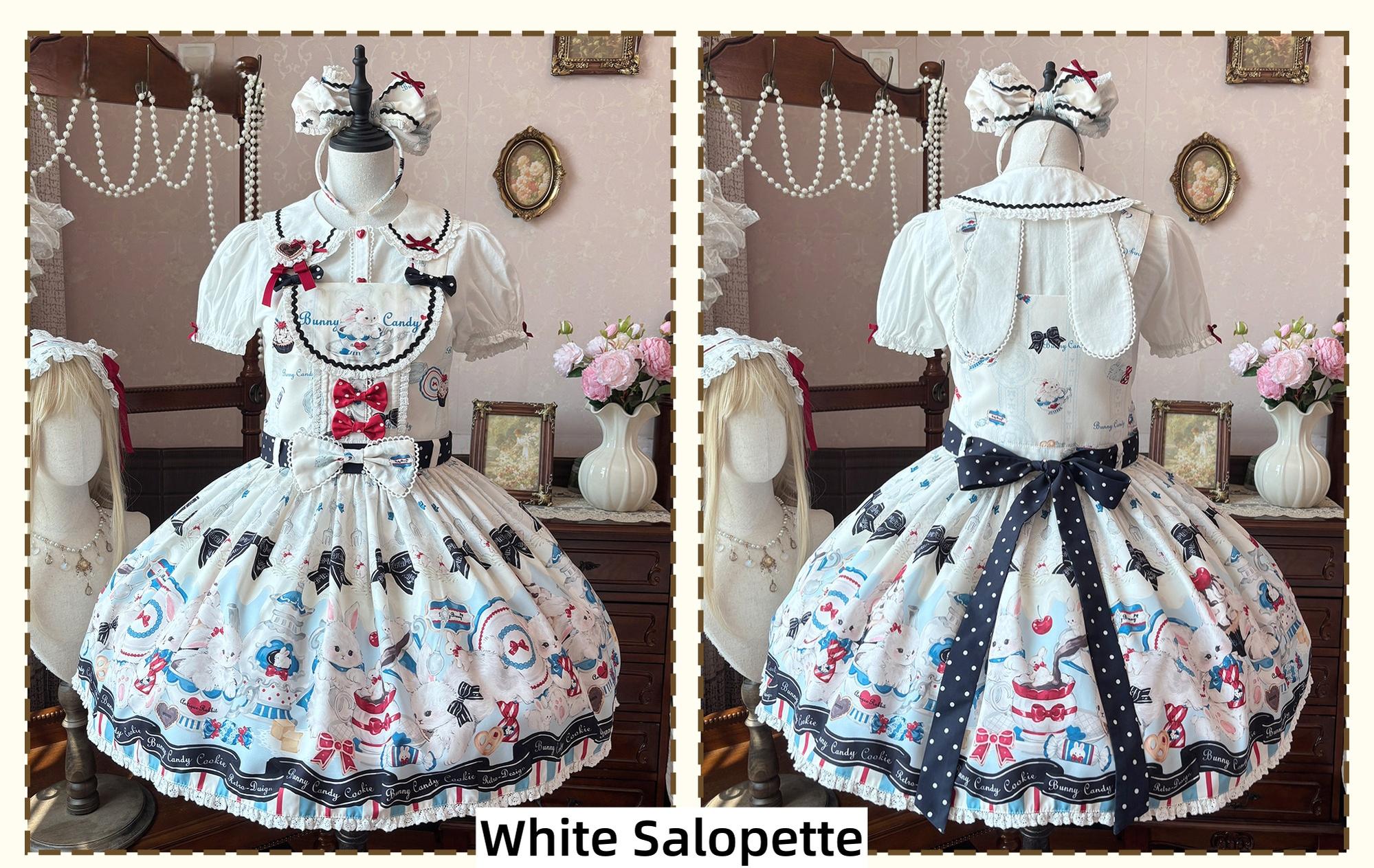 Myth Rabbit Tea Party - Sweet Lolita Dress Set, Bunny Print JSK 44460:809448