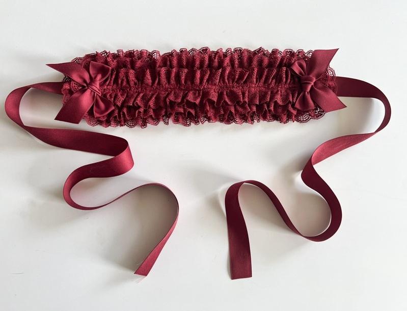 MAID - Customized Elegant Lolita Bow Lace KC Headdress