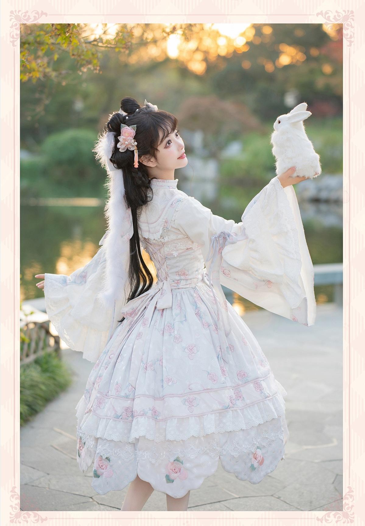 Bramble Rose - Exquisite Luo Shen - Qi Lolita OP Dress Chinese Style Lolita JSK 41402:694188