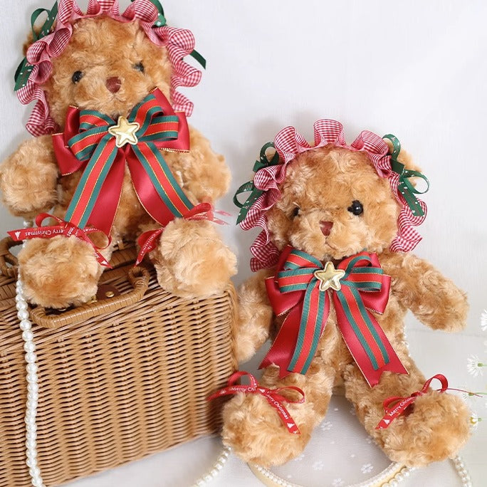 Xiaogui - Kawaii Lolita Brown Bear Christmas Bag