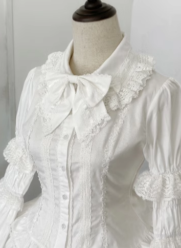 AerialCat - Praying Snowfall - Old School Lolita Skirt Suit Cape Princess Sleeve Shirt 39180:615996