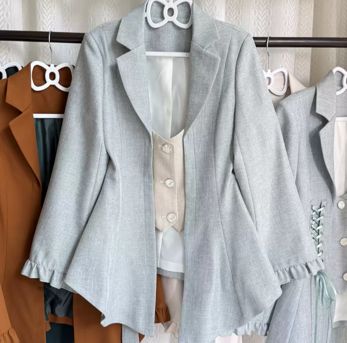Pemberley Manor - Classic Lolita Slim Fit Coat, Notched Lapel Collar (2XL L M S XL XS) 45971:869963