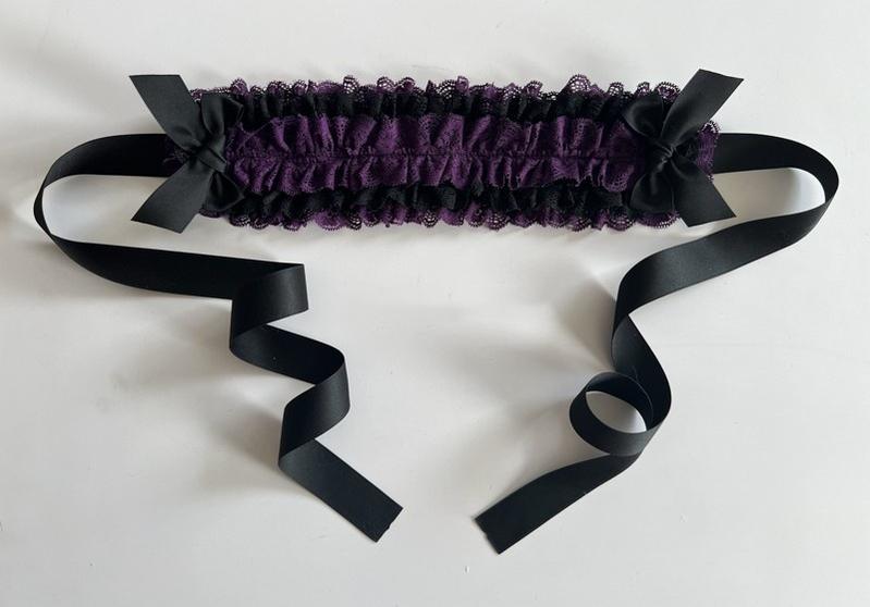 MAID~Customized Elegant Lolita Bow Lace KC Headdress 32564:390644