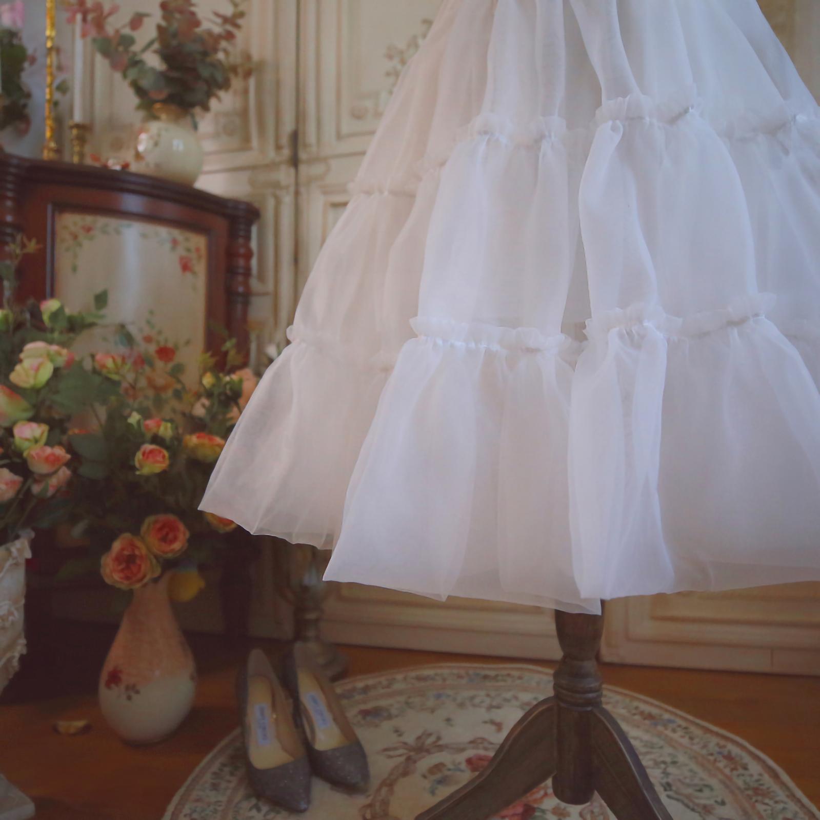 Aurora Ariel - Mini A-line Lolita Petticoat | 23.6" (60 cm), Cotton Lining
