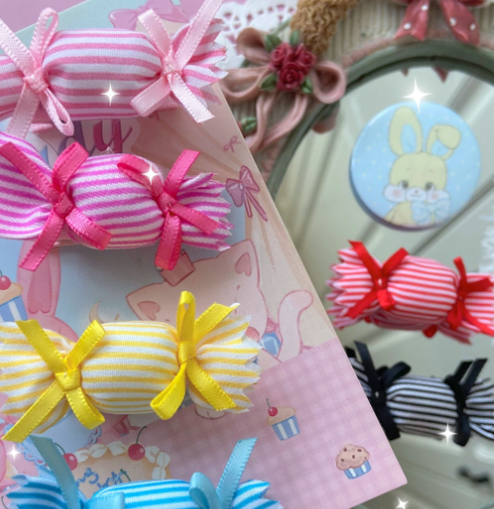 Bear Doll - Augustina - Sweet Lolita Candy Hair Clip and Brooch