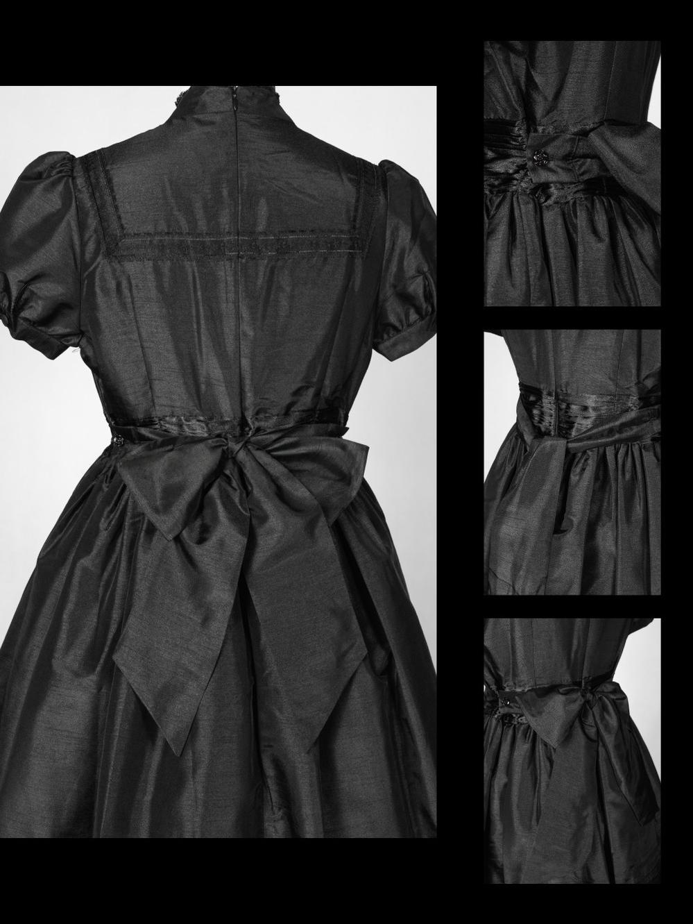 Ghost Orchid - Gothic Lolita OP Dress, Embroidered Cross