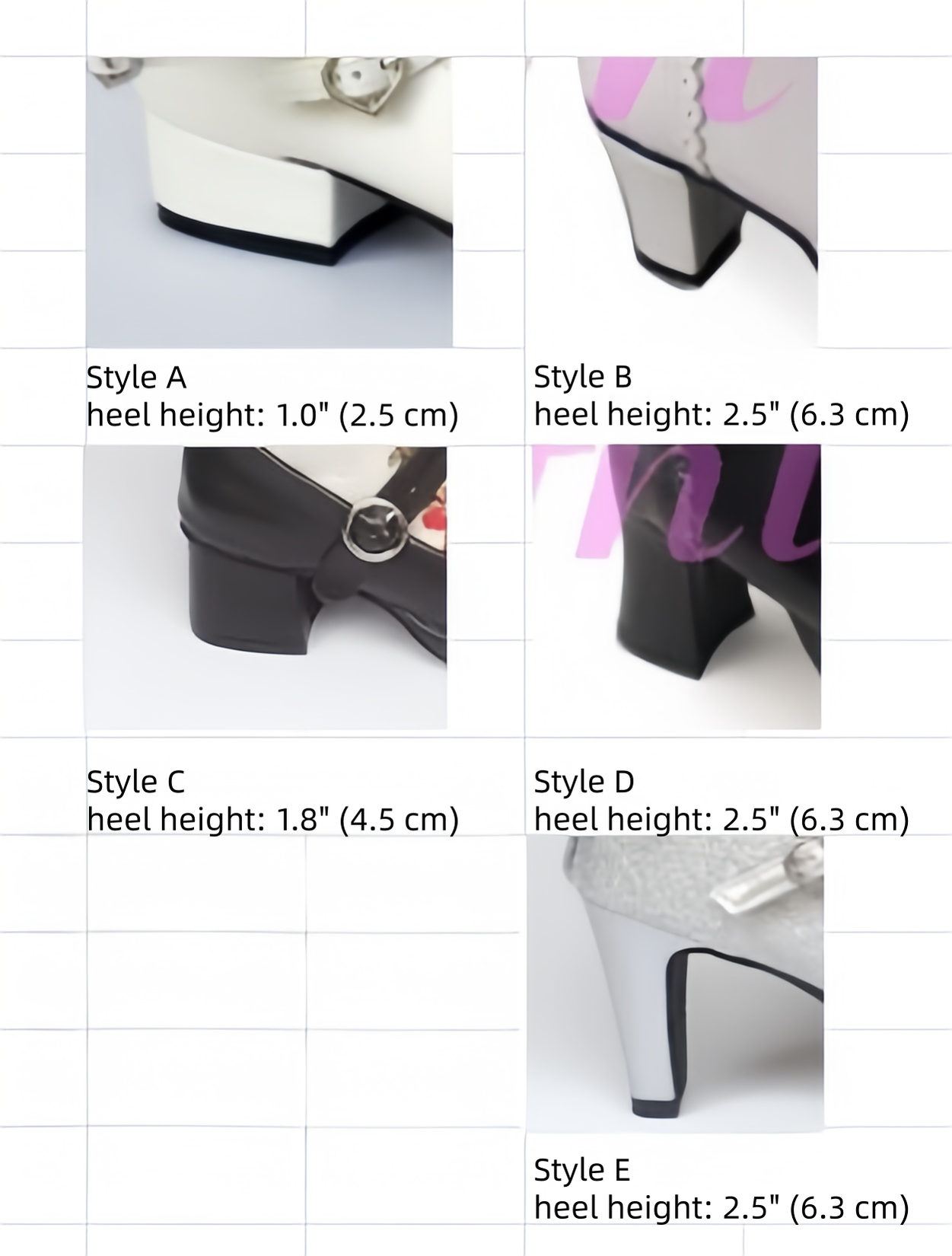 Custom Color Lolita Heels Shoes, Detachable Pearl Chain