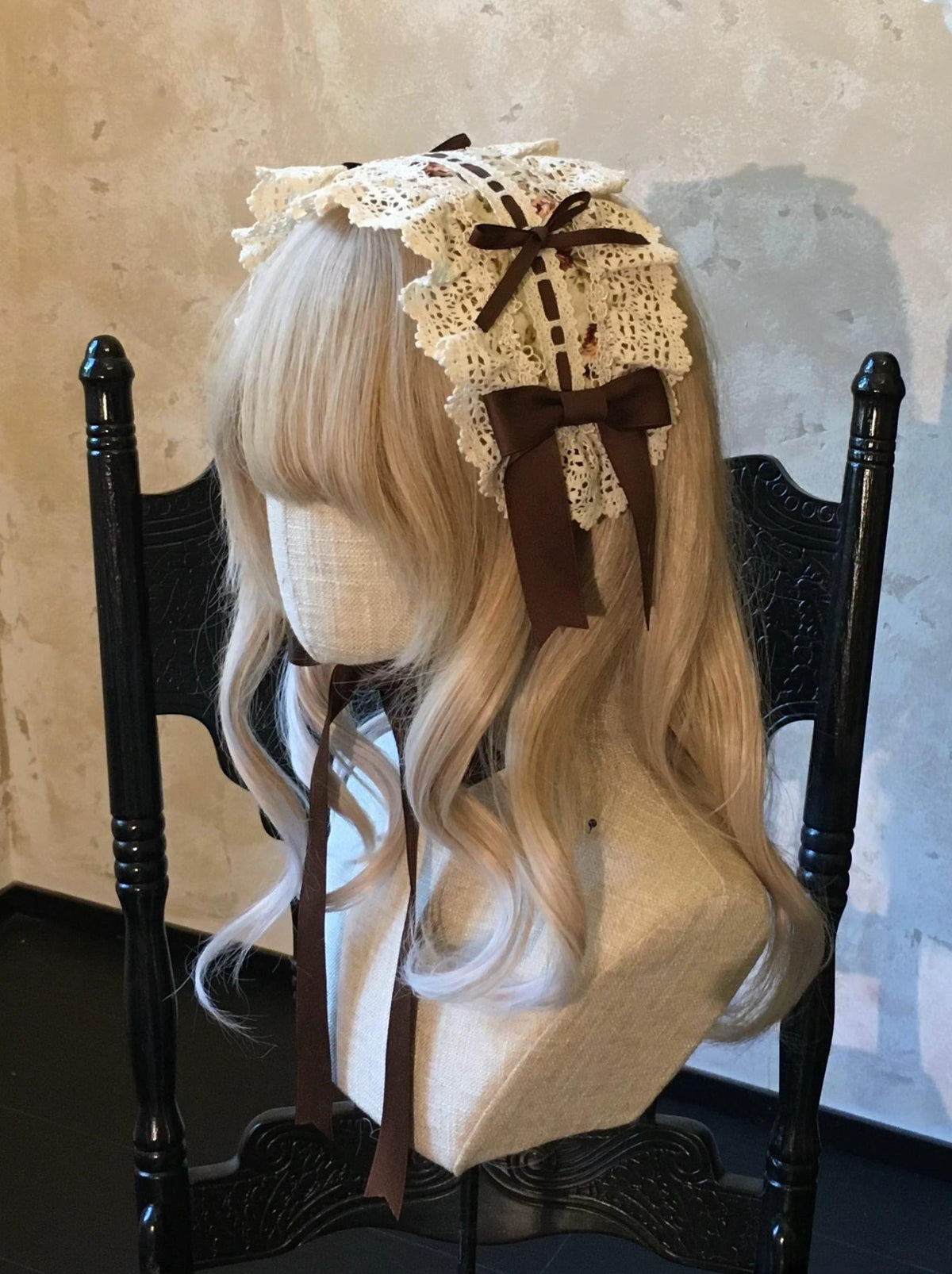 Old Rose Garden - Old School Lolita Floral Print Headdress & Socks 45981:870430