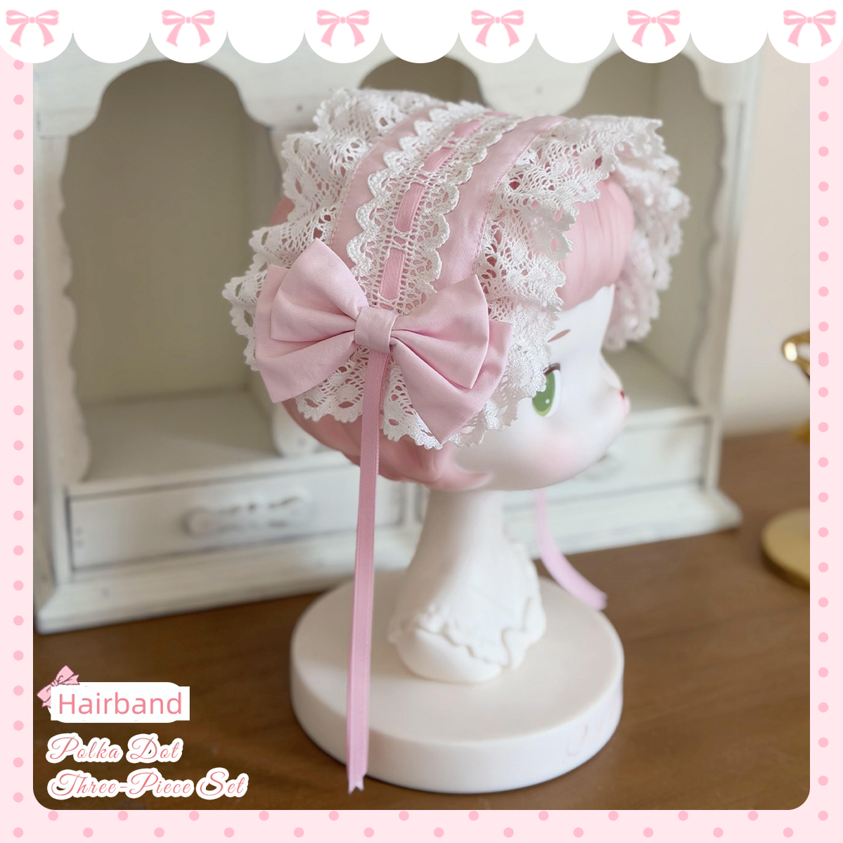 Cotton Sweet Lolita Polka Dot JSK & Salopette Dress (L M S XL) 45589:853471