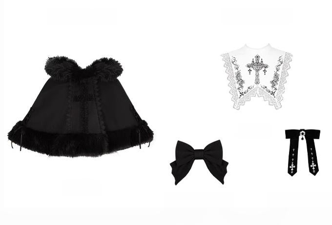 With PUJI - Rose Doll - Gothic Lolita Short OP, Mermaid Dress 44301:803545