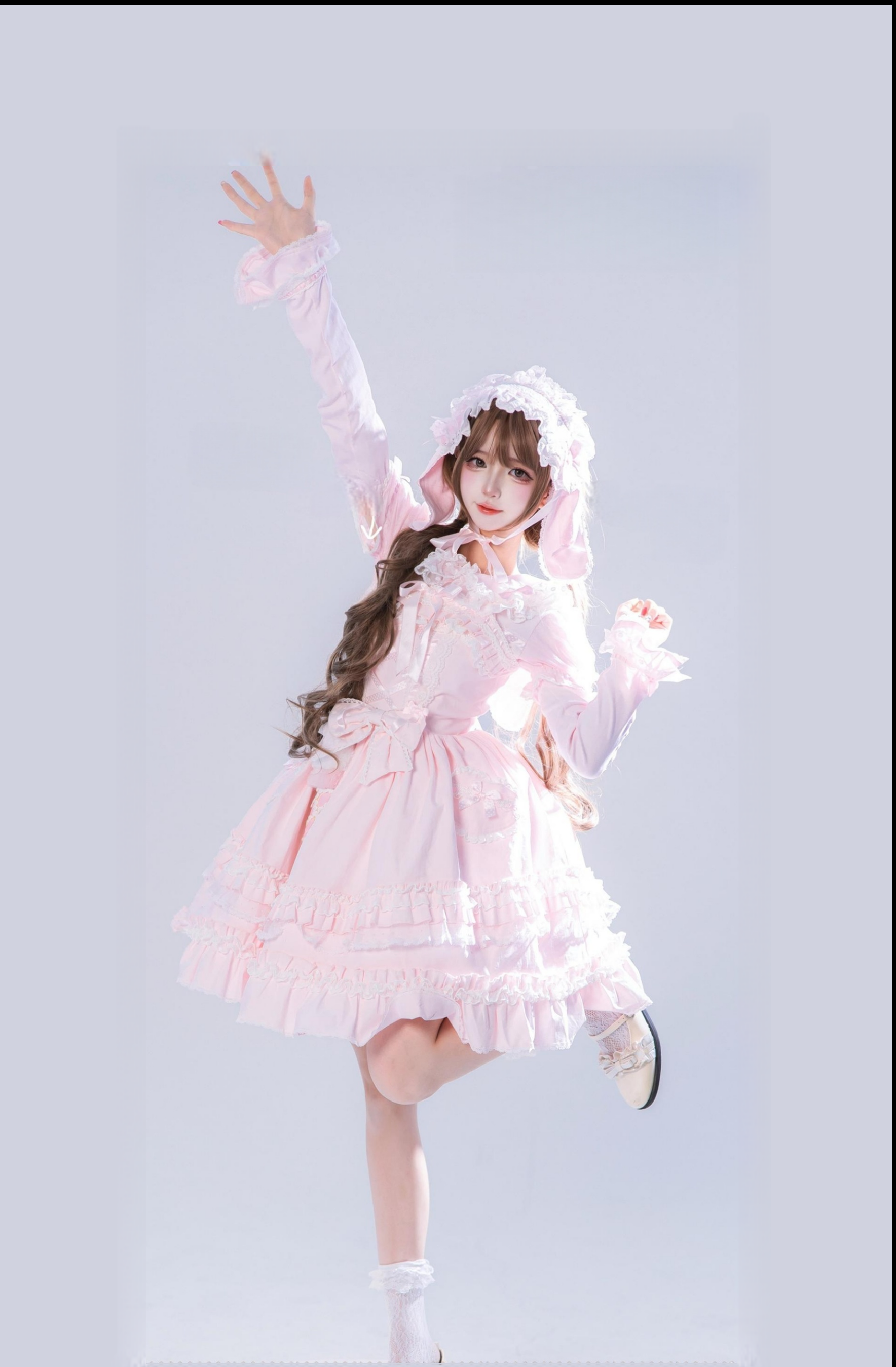 Little Dessert Chef - Old School Lolita JSK Dress, Cream-Like Ruffle
