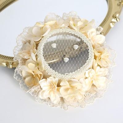 Xiaogui - Elegant Lolita Tea Party Multicolor Hat ivory Hat diameter 17cm with a clip