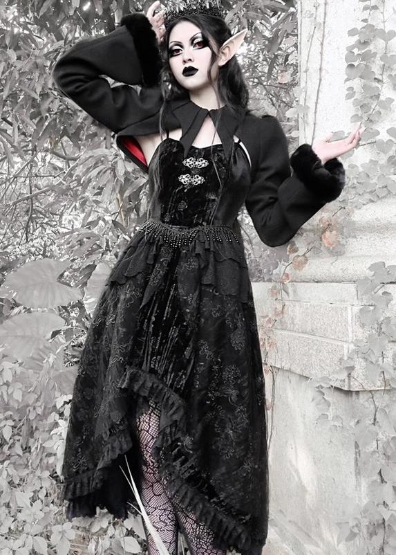 Blood Supply - Misty - Gothic Lolita Dress Black JSK Halloween