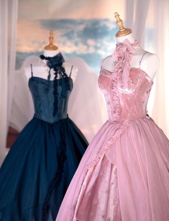 Atlantis - Gorgerous Classic Lolita Star Velvet JSK & Corset Skirt Set 45514:852576