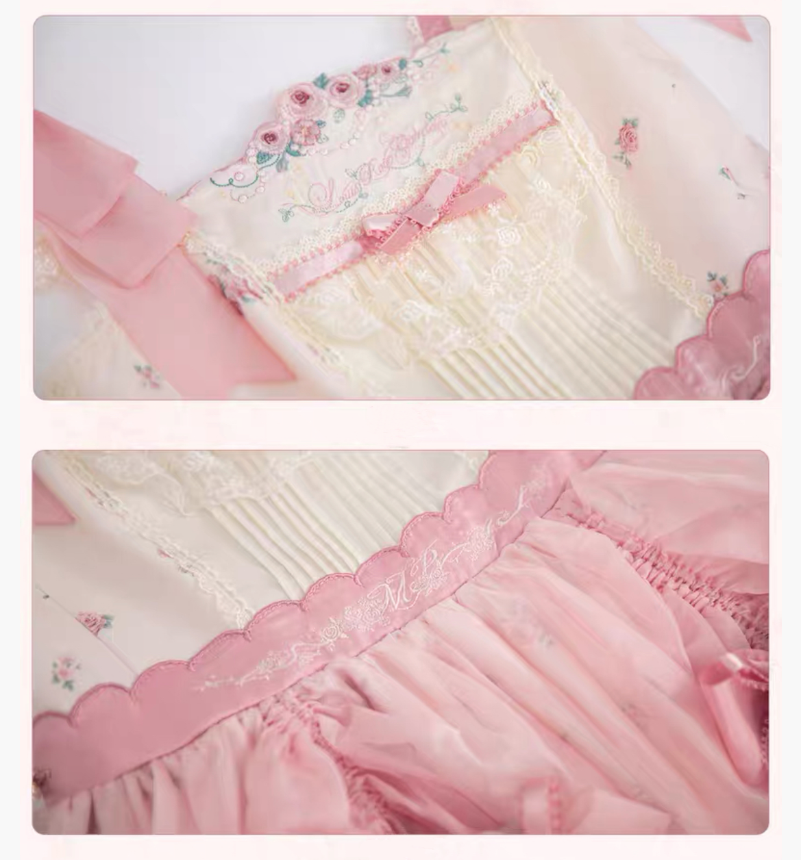 Mademoiselle Pearl - Rose Garden - Elegant Lolita Dress Bridal Floral Dress