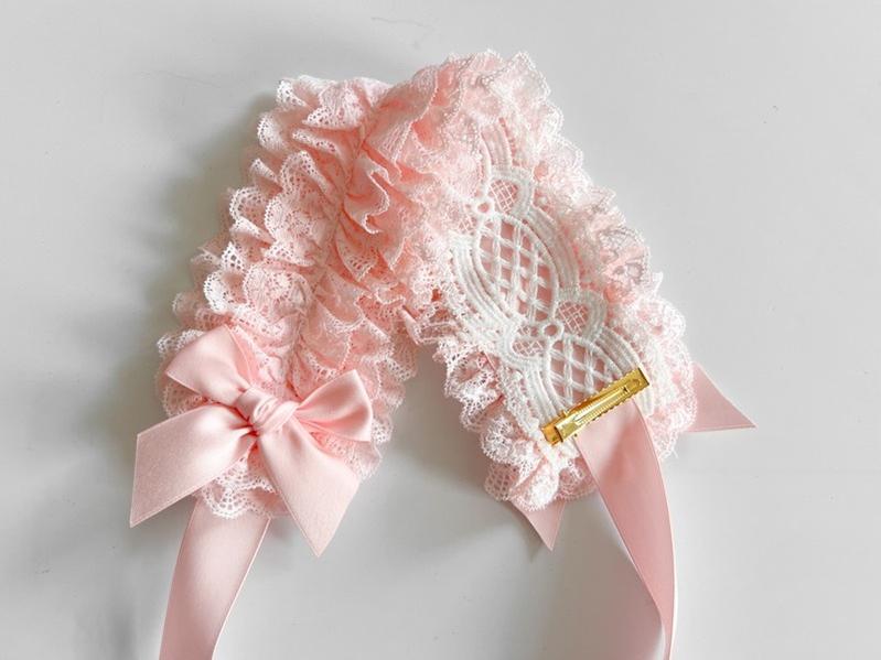 MAID - Customized Elegant Lolita Bow Lace KC Headdress