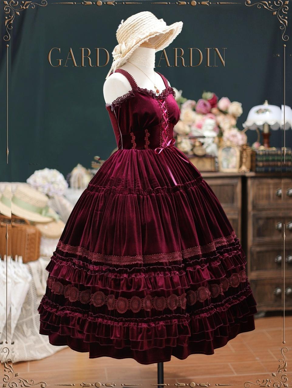 Tiny Garden - Elegant Chiffon Lolita Dress Silky Short Dream Bouquet JSK