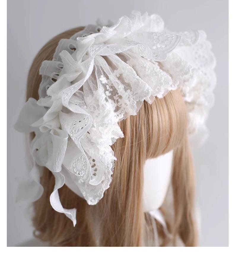 Xiaogui - Doll-Like Lace Lolita Hairband 40788:798161