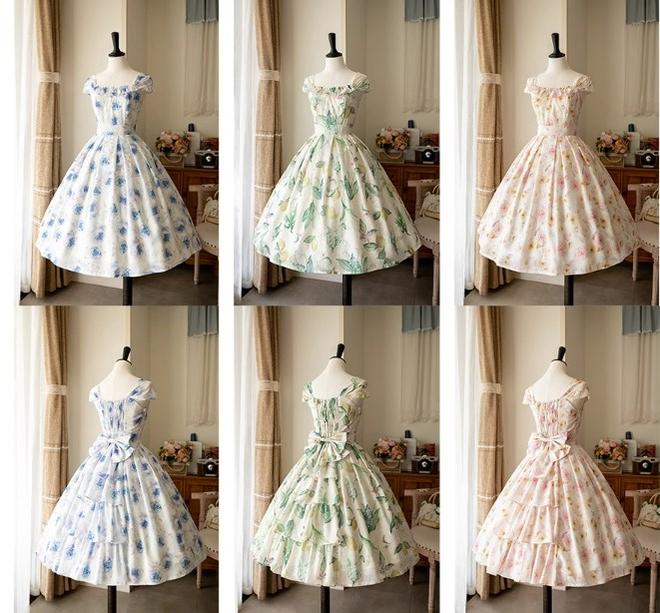 Forest Wardrobe~Forest Basket 3.0~Vintage Lolita JSK Dress Summer Thin Dress 15766:466100