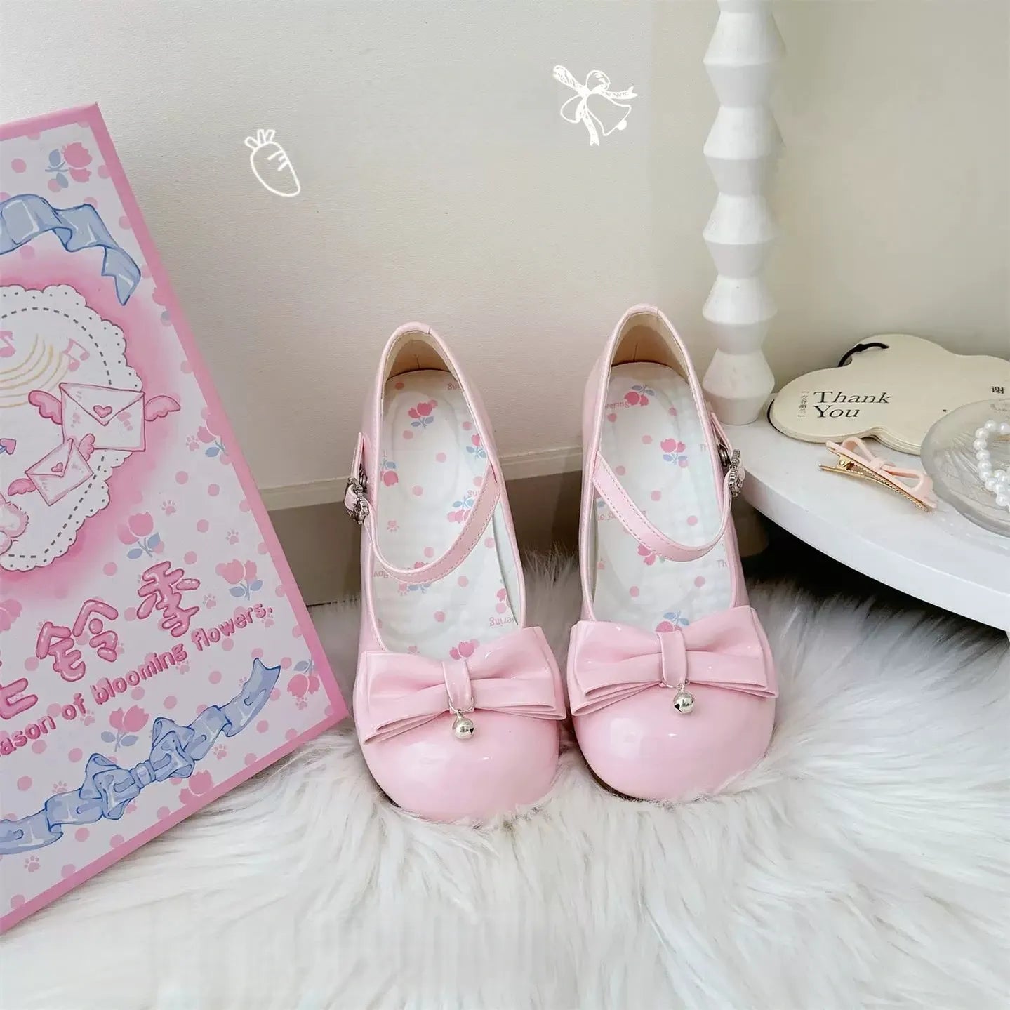 Dingbell Bunny - Sweet Lolita Round Toe Shoes, Cat Paw Heel (34 35 36 37 38 39 40 41) 45672:858072