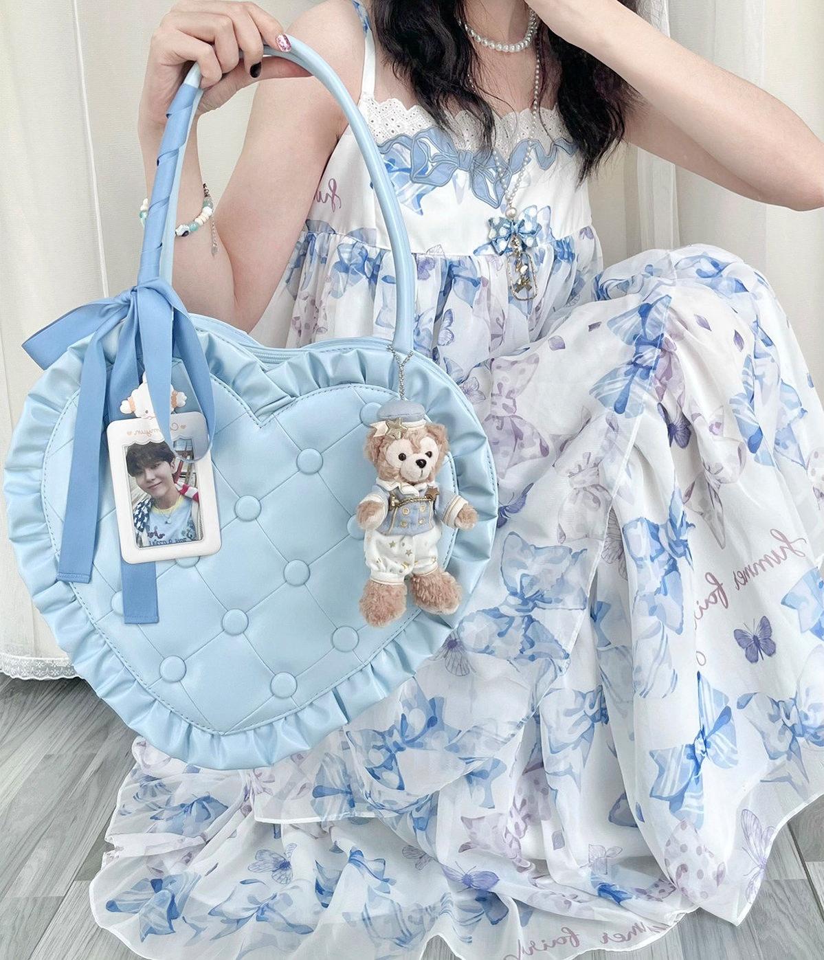 Heart Pillow - Sweet Lolita Heart-shaped Handbag or Shoulder Bag