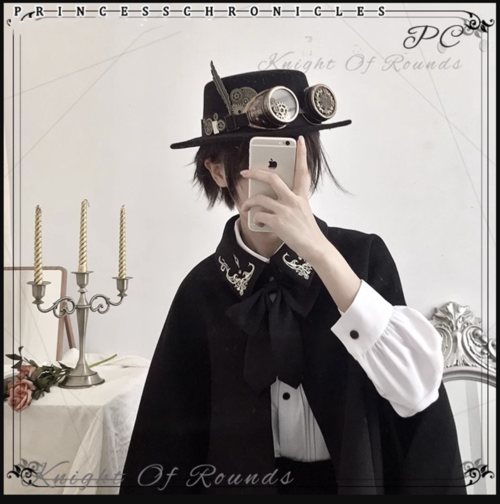 Princess Chronicles - Medieval Ouji Lolita Embroidered Cape 4400:308114