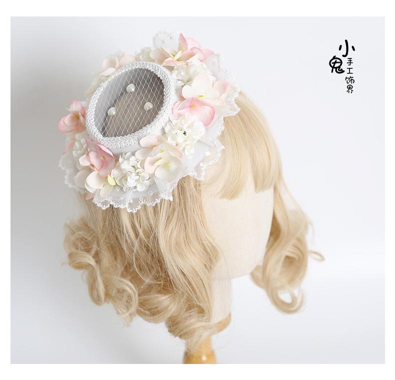 Xiaogui - Elegant Lolita Tea Party Multicolor Hat