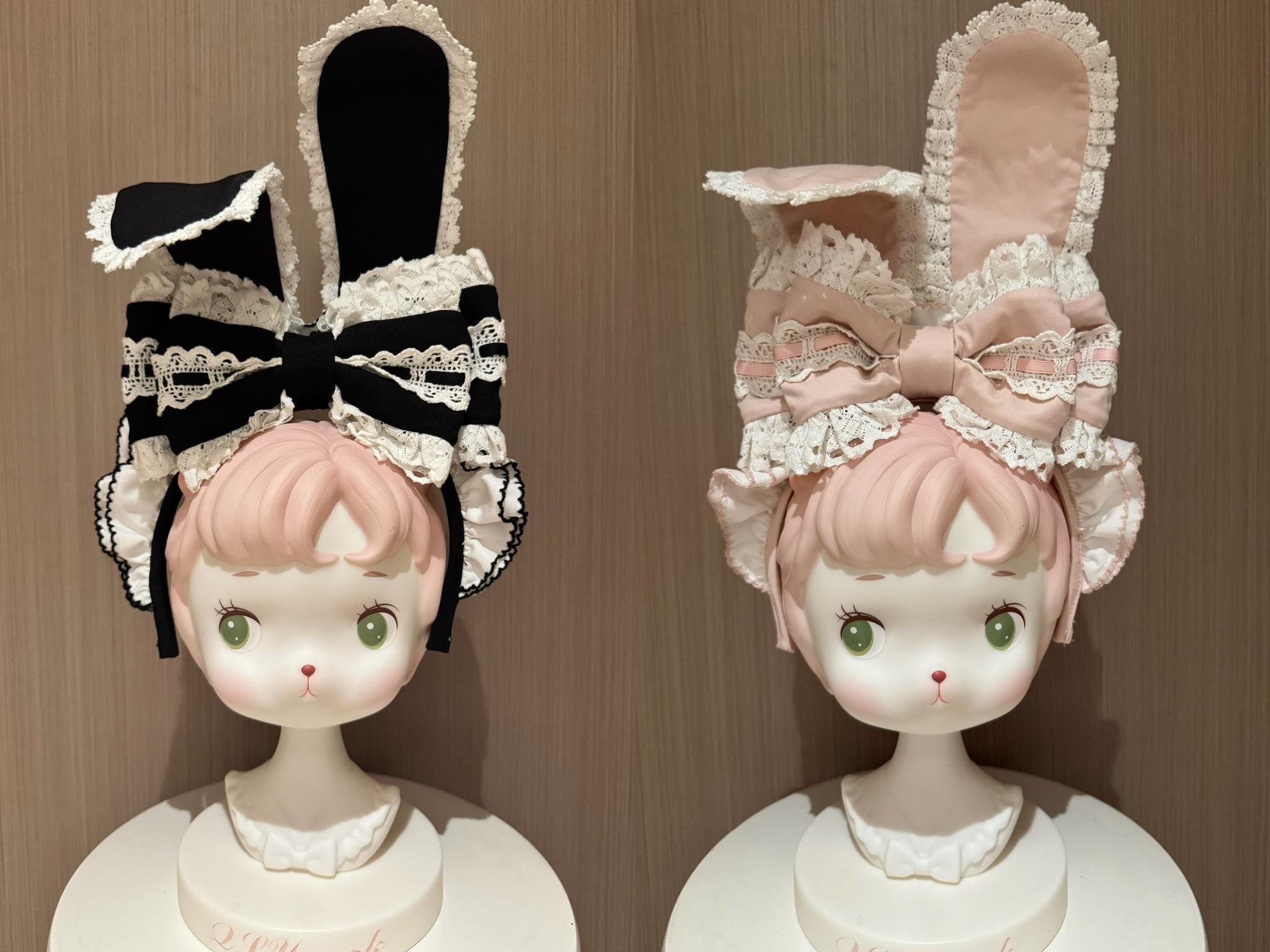 Coco Bunny - Cotton Old School Lolita OP Dress, Bunny Decoration (2XL L M S XL XS) 45380:845475