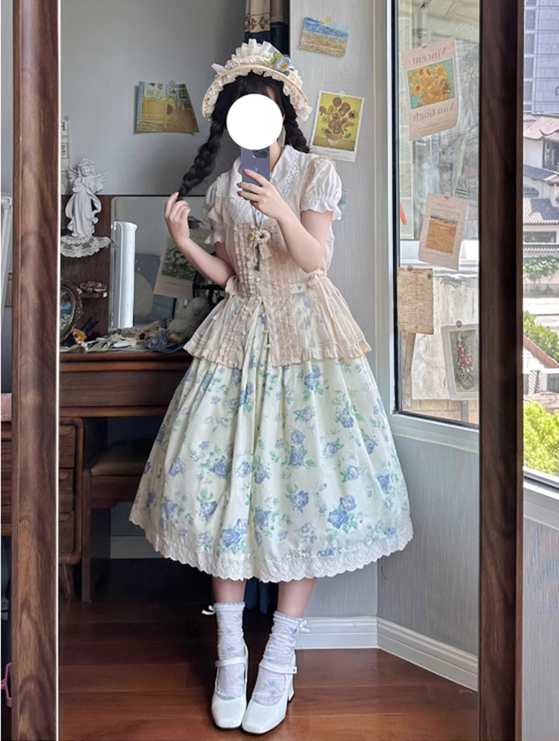 (Buyforme)Miss Point~Customized Vintage Sweet Elegant Rose Skirt 16832:225354