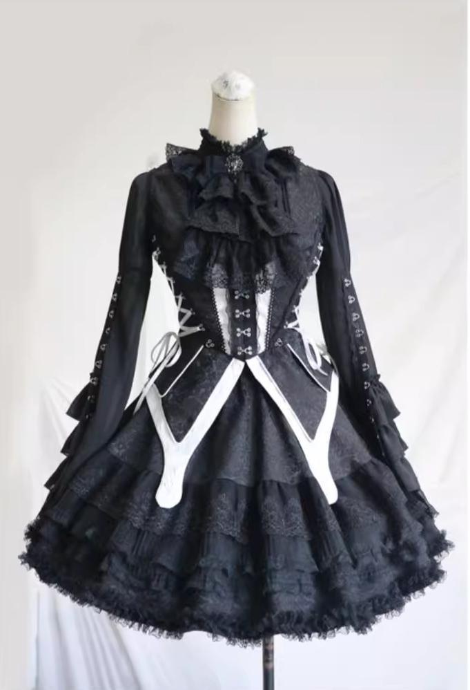 (BFM)MILU ORIG~Herbarium~Gothic Lolita Skirt Set Vest Blouse Multicolors 33392:417088