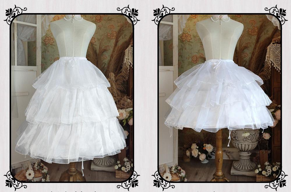 Puffy Lolita Hoop Petticoat, Adjustable Length & Volume